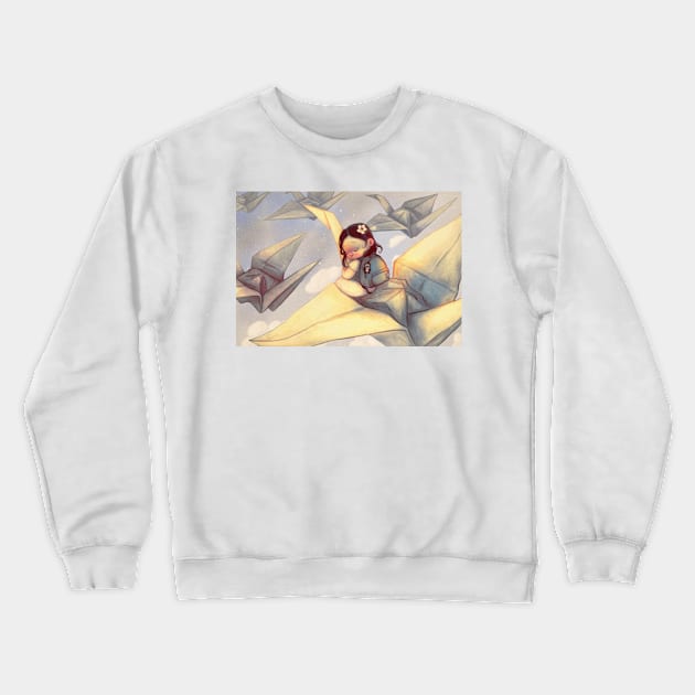 Paper Crane Crewneck Sweatshirt by selvagemqt